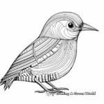 Fine Art Woodpecker Coloring Pages 1