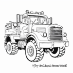Fire Safety Tip – Fire Truck Coloring Pages 4