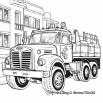 Fire Truck Rescue Coloring Pages 4