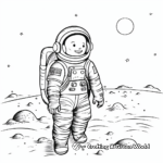 First Man on the Moon: Neil Armstrong Coloring Pages 4