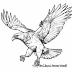 Flight of Golden Eagle Coloring Pages for Kids 4