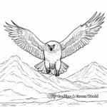 Flight Scene Snowy Owl Coloring Pages 2