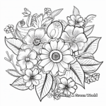 Floral Get Well Soon Coloring Pages for Adults 3