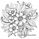 Floral Swirl Coloring Pages for Botany Lovers 3
