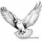 Flying Bald Eagle Coloring Pages 1