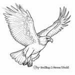 Flying Bald Eagle Coloring Pages 4