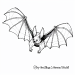 Flying Fox Bat Coloring Pages for Nature Lovers 1