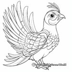Flying Pheasant: Action-Filled Coloring Pages 3