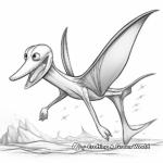 Flying Pteranodon Coloring Pages 1