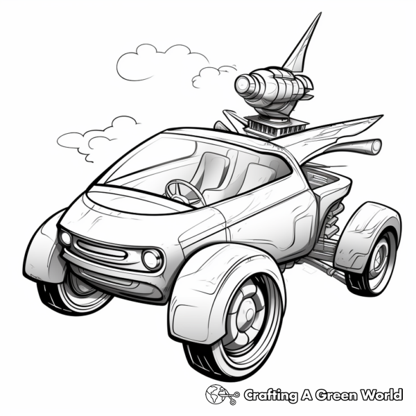 Unicorn Car Coloring Pages - Free & Printable!