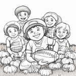Football Thanksgiving Tradition Coloring Pages for Adults 2