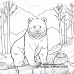 Forest Habitat Wombat Coloring Pages 2