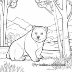 Forest Habitat Wombat Coloring Pages 3