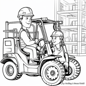 Forklift Safety Procedures Coloring Pages 1