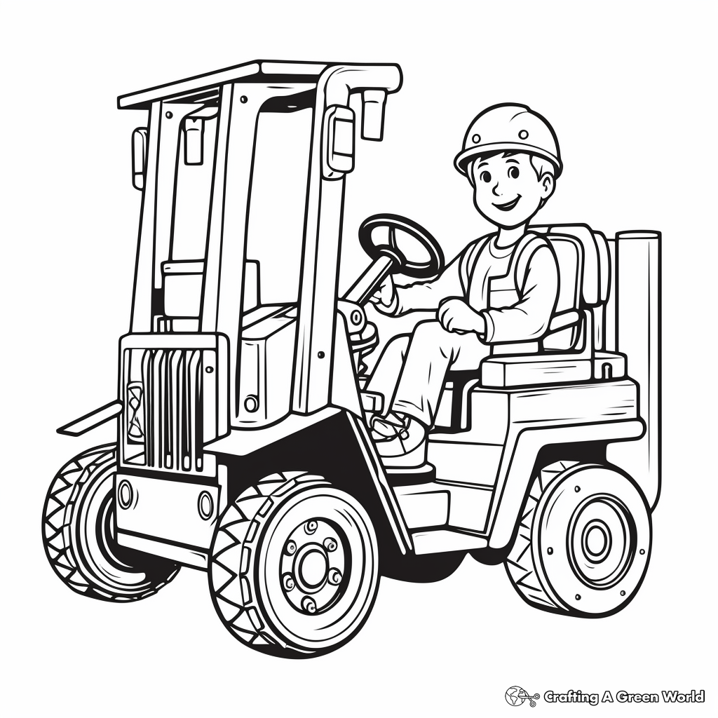 Forklift Safety Procedures Coloring Pages 2