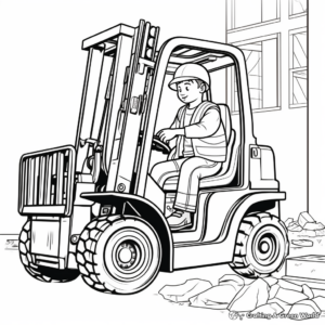 Forklift Safety Procedures Coloring Pages 3