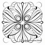 Fractal Symmetric Coloring Pages for Artists 1