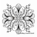 Fractal Symmetric Coloring Pages for Artists 3