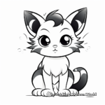 Free Printable Calico Kitten Coloring Pages 4