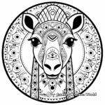 Free Printable Camel Mandala Coloring Pages 4