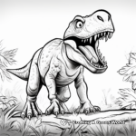 Free Printable Mighty T Rex Coloring Pages 4