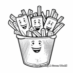 French Fries Coloring Pages: Kids' Favorite Snack 3