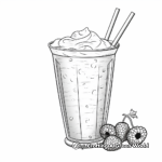 Fresh Blackberry Smoothie Coloring Pages 4