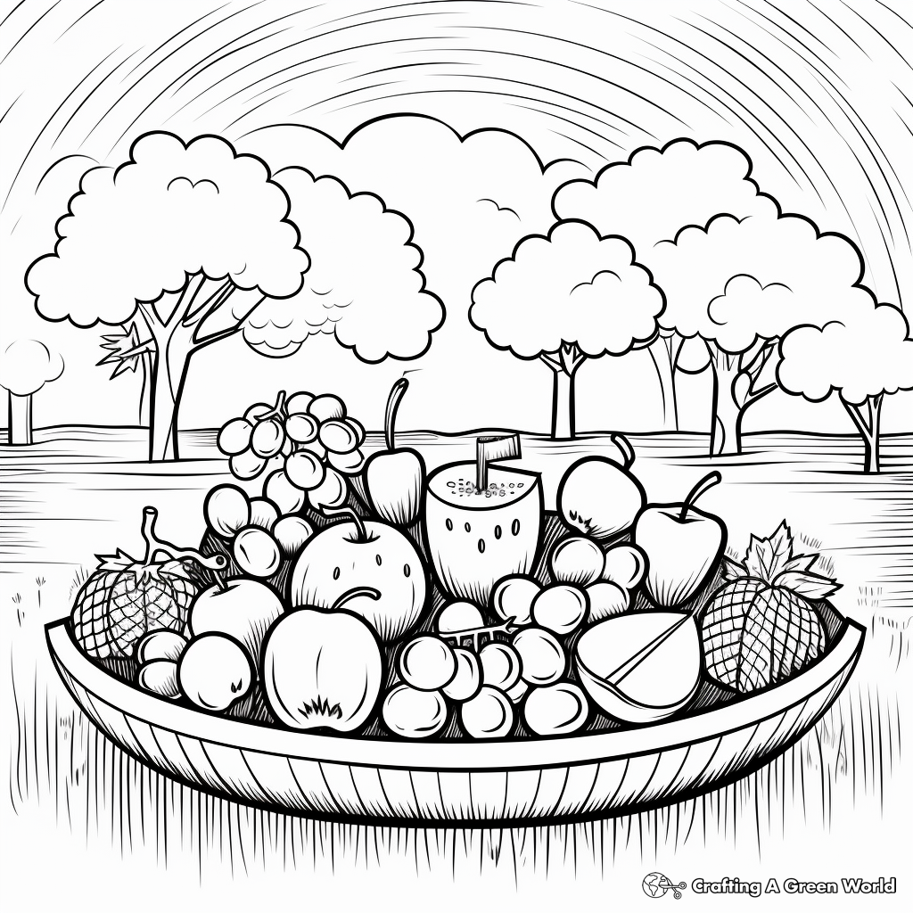 Fresh Fruit 100th Day of School Coloring Pages 3