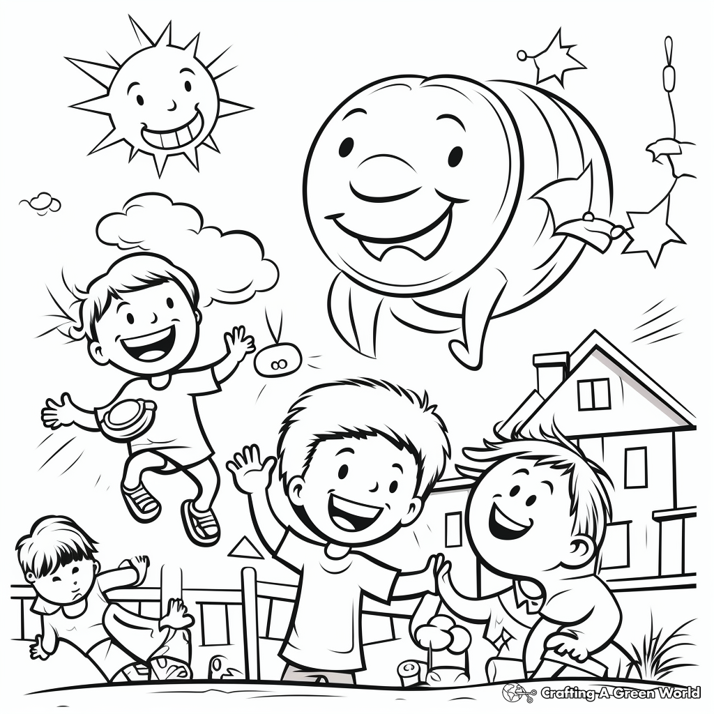 Friday Fun Day Coloring Pages 1
