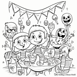 Friday Party Time Coloring Pages 1
