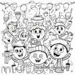 Friday Party Time Coloring Pages 4