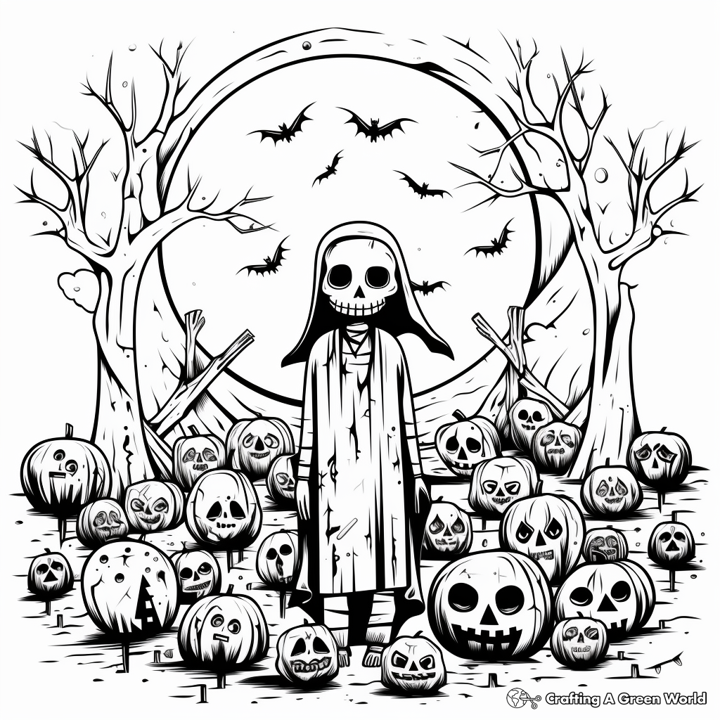 Friday the 13th Spooky Coloring Pages 2
