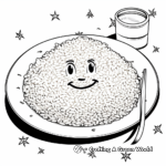 Fried Rice Dinner Plate Coloring Pages 4