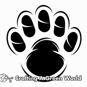 Bear Paw Coloring Pages - Free &amp; Printable!