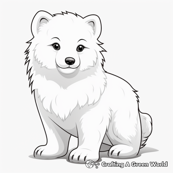 Arctic Fox Coloring Pages - Free &amp; Printable!