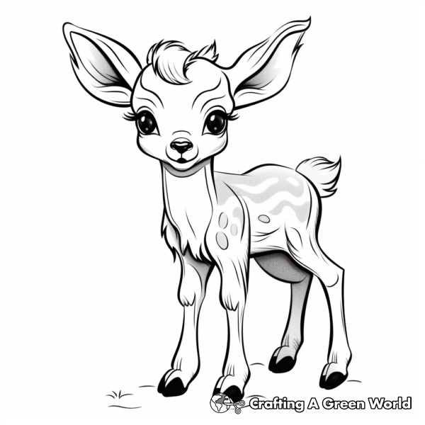 Baby Deer Coloring Pages - Free & Printable!