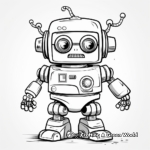 Friendly Domestic Robot Coloring Pages 3
