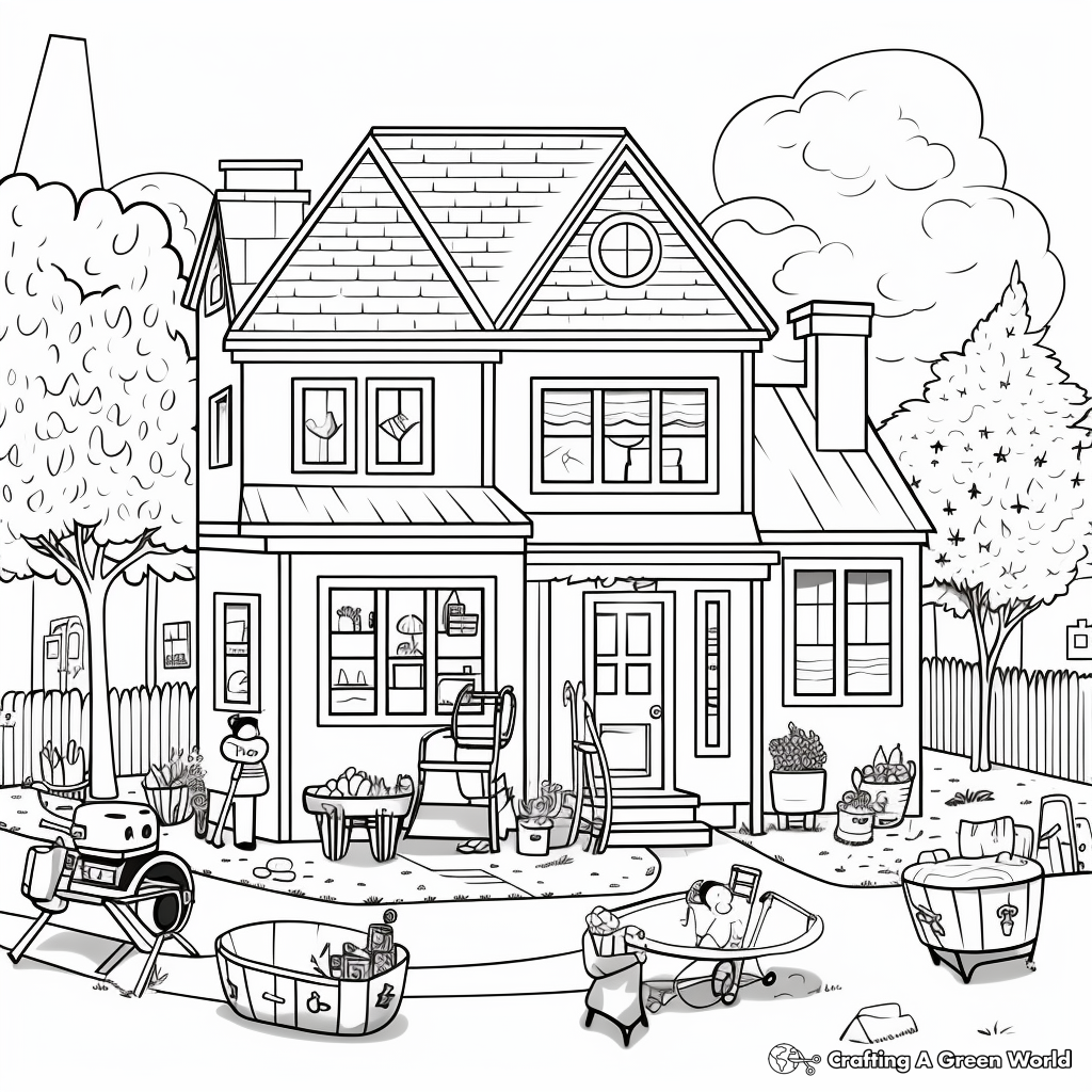 Friendly Neighborhood BBQ Summer Bucket List Coloring Pages 4