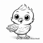 Friendly Robin Coloring Pages for Young Artists 1