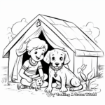 Friendly Shelter Animals Coloring Sheets 1