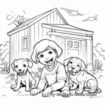 Friendly Shelter Animals Coloring Sheets 4