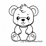 Friendly Teddy Bear Coloring Pages 2