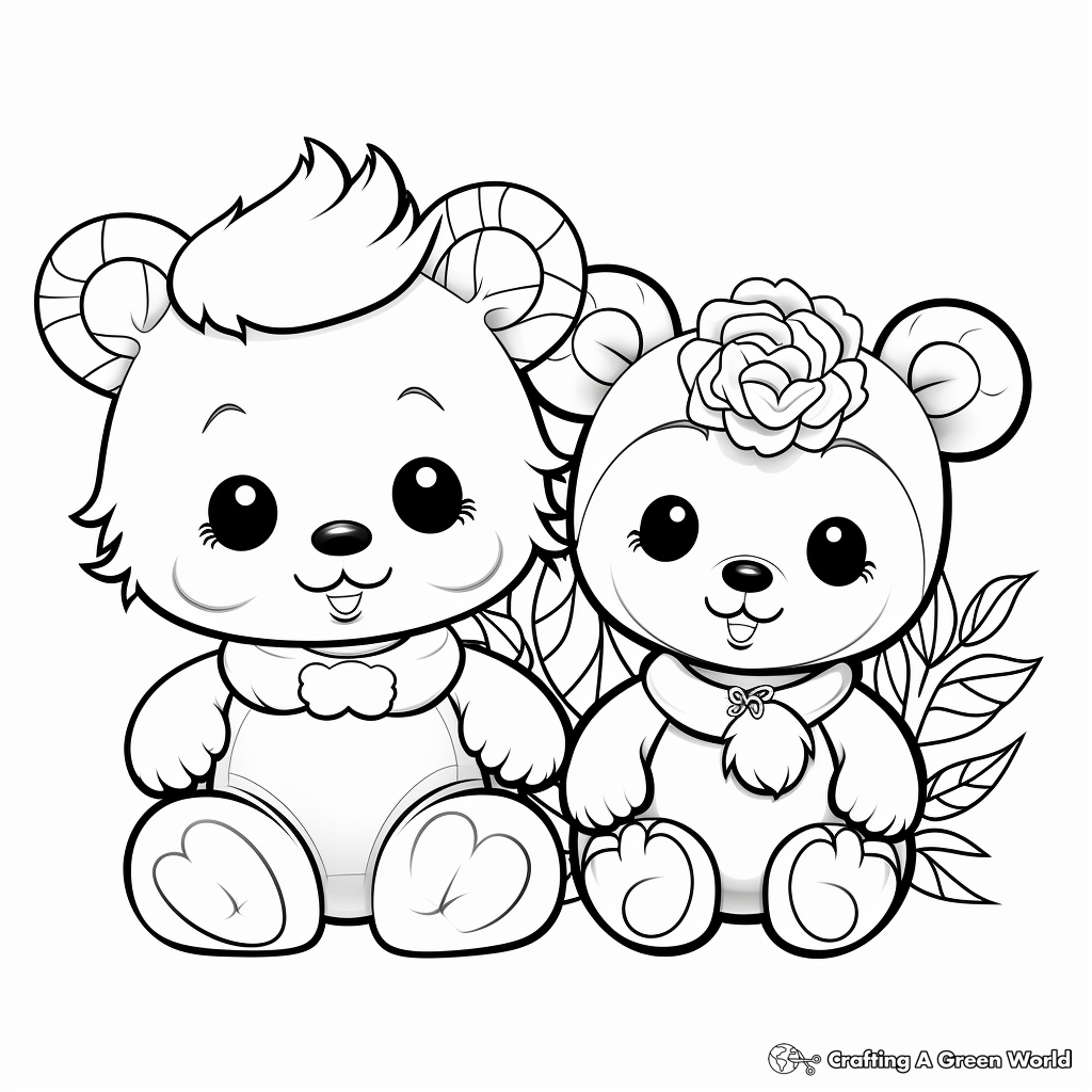 Friendly Teddy Bear Friends Coloring Pages 3