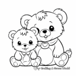 Friendly Teddy Bear Friends Coloring Pages 4