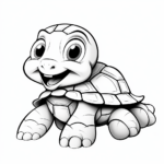 Friendly Turtle Coloring Pages 3