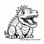 Frightful Fossil Coloring Pages 2