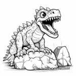 Frightful Fossil Coloring Pages 4
