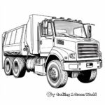 Front Loader Garbage Truck Coloring Pages 4