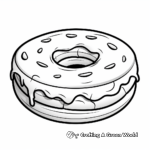 Frosty Iced Donut Coloring Pages 3