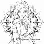 Frozen-Inspired Snowflake Coloring Pages 2